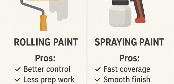 Is It Better to Roll or Spray Paint Inside Your Home?