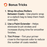 🔁 Bonus Tricks for Smoother Painting Projects